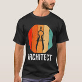 Compass Architecture Retro Architecture Student Gi T-shirt (Voorkant)