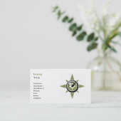 Compass Business Card-template Visitekaartje (Staand voorkant)