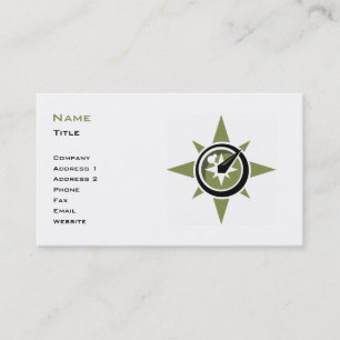 Compass Business Card-template Visitekaartje