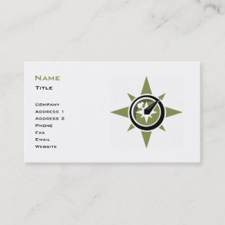 Compass Business Card-template Visitekaartje