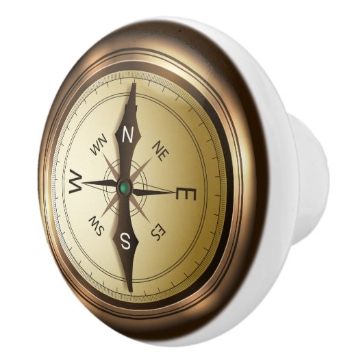 Compass Ceramic Drawer/ Cabinet Knop (Rechts)