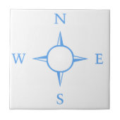 Compass Ceramic Tile, Small (4,25 x 4,25 inch) Tegeltje (Voorkant)