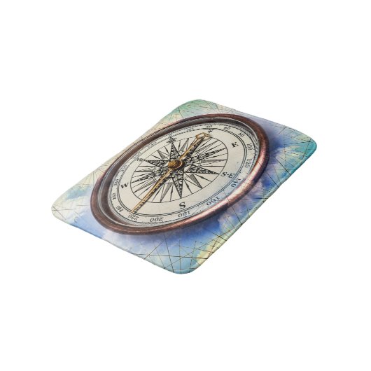 Compass Clouds Badmat (Gekanteld)