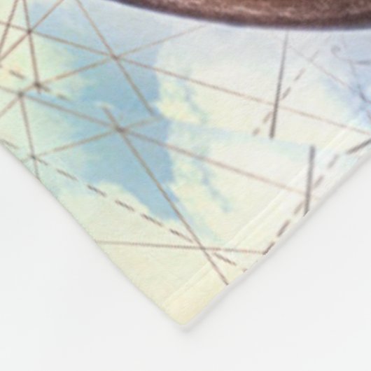 Compass Clouds Fleece Deken (Hoek)