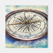 Compass Clouds Magneet (Voorkant)