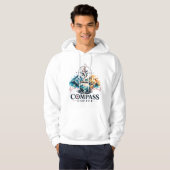 Compass Coffee Mountain Adventure-trui Hoodie (Voorkant volledig)
