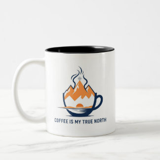 Compass Coffee – Ware Noord Avontuur Tweekleurige Koffiemok