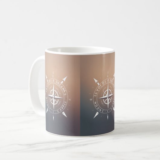 Compass Design Moderne Mok (Voorkant links)