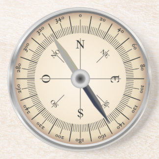 Compass Design Zandsteen Onderzetter