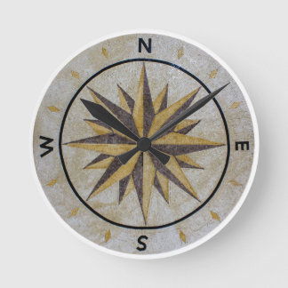 Compass Direction Design Point Floor Table Top Mar Ronde Klok