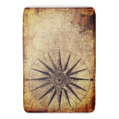 Compass Discovery Age Wereldkaart Vintage Badmat (Voorkant Verticaal)