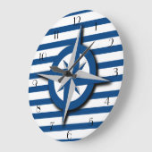 Compass en Stripes Pattern geïnspireerd op autiek Grote Klok (Hoek)