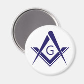 compass freemason guild mason organisation sign sy magneet (Voorkant / Achterkant)
