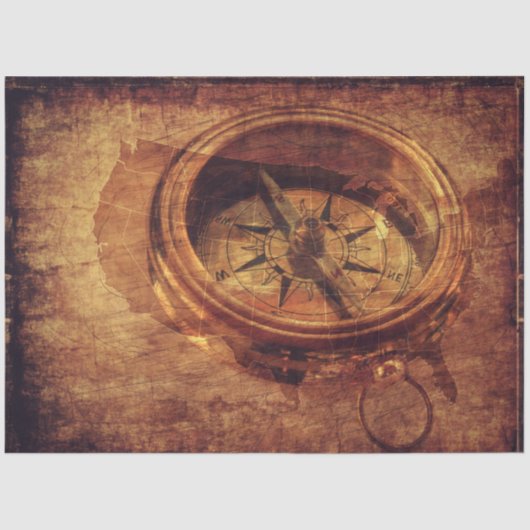 Compass Grunge 20x30-decoupage Tissuepapier (Voorkant)
