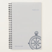 Compass Hard Cover Planner- Midnight Cartographer Planner (Voorkant)