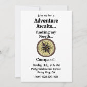Compass Instrument Funny Adventure Awaits Kaart (Voorkant)
