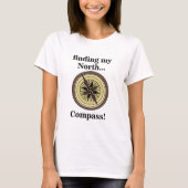 Compass Instrument Navigation Direction Funny T-shirt (Voorkant)