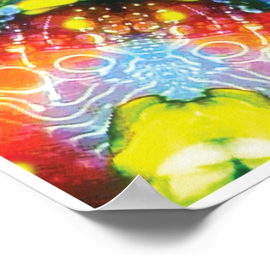 Compass Kinetic Collage Kaleidoscope Poster (Hoek)