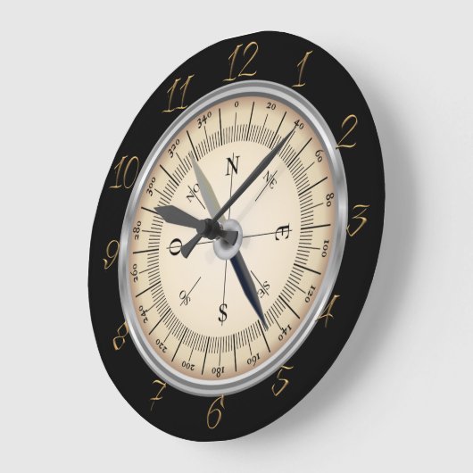 Compass Large Clock Grote Klok (Hoek)