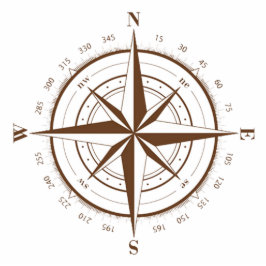 Compass magnet fotobeeldje magneet