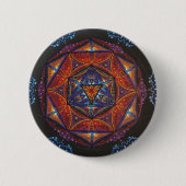Compass Mandala Ronde Button 5,7 Cm (Voorkant)