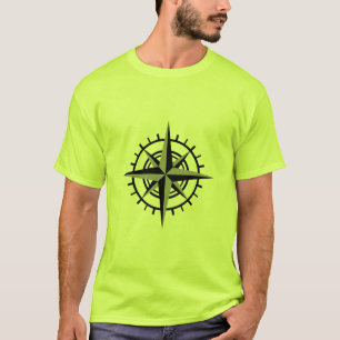 Compass mannen t-shirt geel