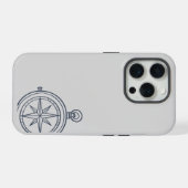 Compass- Midnight Cartographer- iPad/phone Cover iPhone Hoesje (Achterkant horizontaal)