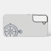 Compass- Midnight Cartographer- phone Cover Samsung Galaxy Hoesje (Achterkant horizontaal)
