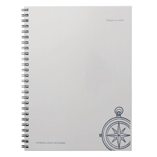 Compass/ Midnight Cartographer/Photo Notebook Notitieboek (Voorkant)
