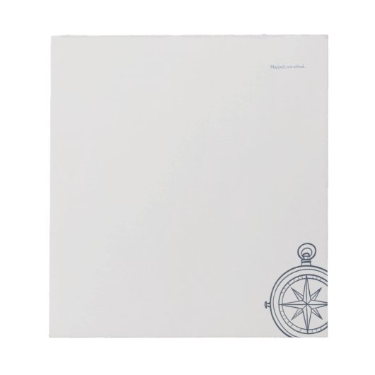 Compass-Midnight Catographer-Minimalist Notitieblok (Voorkant)