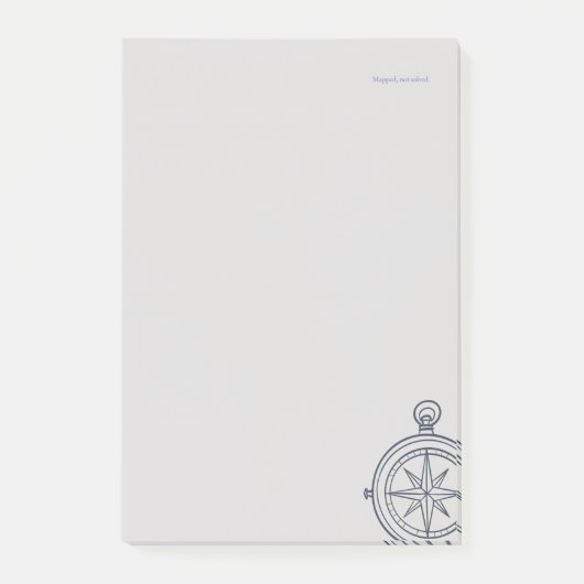Compass-Midnight Catographer-Minimalist Post-it® Notes (Voorkant)