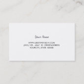 Compass Navy Blue en Red Nautical Visitekaartje (Achterkant)