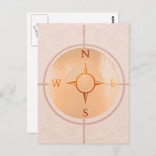 COMPASS NIEUWS Noordoost-Zuid Briefkaart (Voorkant / Achterkant)