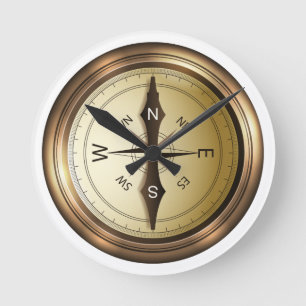 compass noord - zuidoost - wets ronde klok