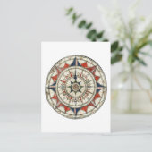 Compass Roos #5 Briefkaart (Staand voorkant)
