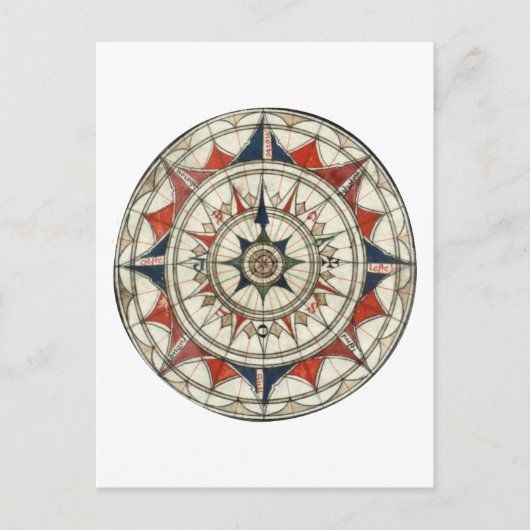 Compass Roos #5 Briefkaart (Voorkant)