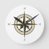 Compass Roos Art Ronde Klok (Voorkant)