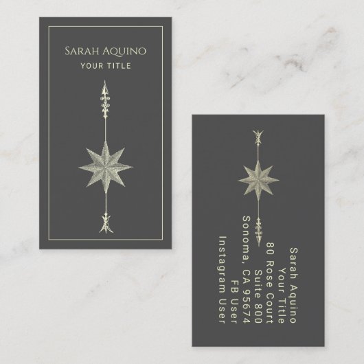 Compass Roos Consultant Visitekaartje (Voorkant / Achterkant)