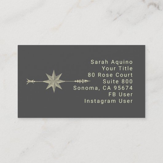 Compass Roos Consultant Visitekaartje (Achterkant)