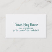 Compass Roos en kaart reisblog Visitekaartje (Achterkant)