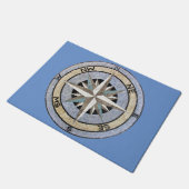 Compass Roos Nautical Mosaic Design Deurmat (Schuin)