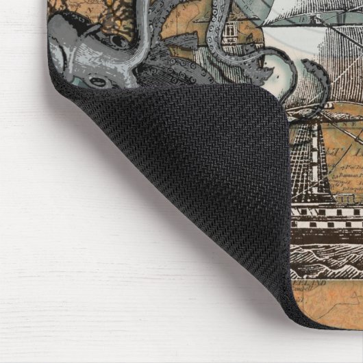 Compass Roos  Nautical Octopus Muismat (Hoek)