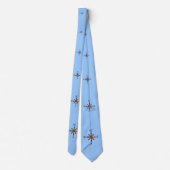 Compass Roos Stropdas - lt blu (Achterkant)