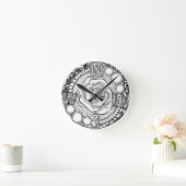 Compass Roos - Victoriaans gothische steampunk Ronde Klok (Huis)