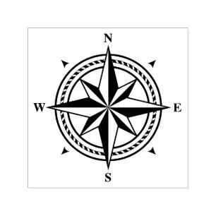Compass roos  zelfinktende stempel