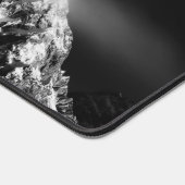 Compass star embleem monogram dramatische bergen bureaumat (Hoek)