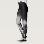 Compass star embleem monogram dramatische bergen leggings (Links)