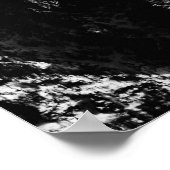 Compass star embleem monogram dramatische bergen poster (Hoek)