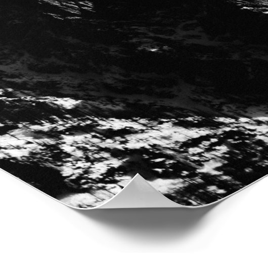 Compass star embleem monogram dramatische bergen poster (Hoek)