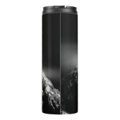 Compass star embleem monogram dramatische bergen thermosbeker (Achterkant)